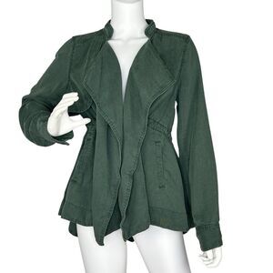 Silence + Noise Womens Size M Jacket Forest Green Casual Grunge Utility